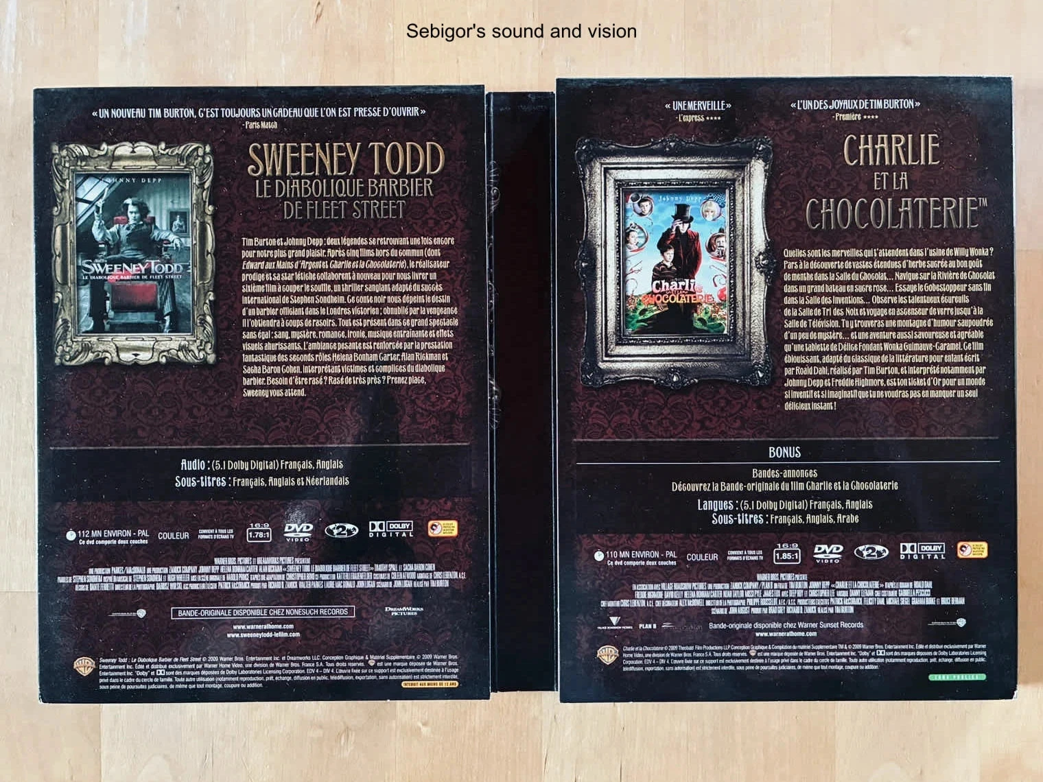 Caja de 3 DVD de Tim Burton Johnny Depp. – photo 2
